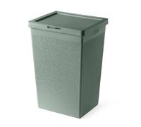 Cesta Portabiancheria 65 Litri Verde salvia Cesto Bucato In Plastica Riciclata, Made In EU Con Maniglie E Foro Apertura