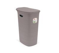 Cesta Portabiancheria con Coperchio Domus Greige 36 Litri