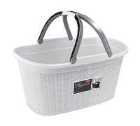 CESTA PORTABIANCHERIA 'ELEGANCE' colore bianco