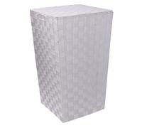 Cesta Portabiancheria Quadro 33x33xh53 cm in Poliestere Bianco