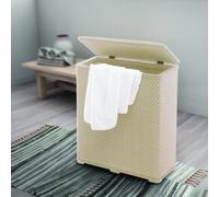 Gedy Cesto portabiancheria Ambrogio in plastica per bagno Beige