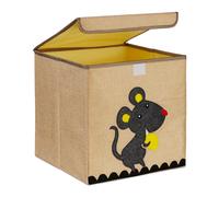 Cesta Portagiochi Scatola Tessuto 33x33 cm Box Giochi Camera Bambini Giocattoli