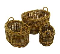 Cesta portalegna in rattan alaska ovale