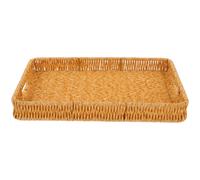 Cesta Portaoggetti Cestino Rustico Intrecciato Vassoio Del Caffè Per Alimenti