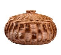 Cesta Portaoggetti Cesto Cestino Lidded Conservazione Degli Snack