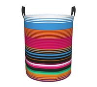 Cesta Portaoggetti Mexican Blanket Stripes Art Decorativa Cesto Biancheria Sporca Stabile Ceste Per La Biancherias Per Bucato Camera Abiti Sporchi 34X42Cm