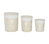 CESTA ROPA SET 3 POLIESTER ALGODON 45X45X55