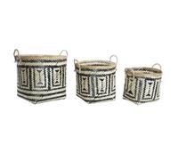 CESTA SET 3 BAMBU 40X38X38 NATURAL