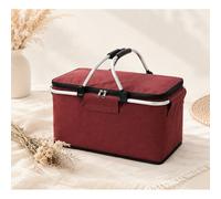 Cesta termica da esterno per conservazione a freddo, Cesta da picnic termica, Ghiaccio pieghevole Questo versatile cestino è perfetto per la spesa, i weekend fuori porta, il campeggio, le giornate in 