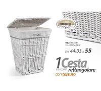CESTA VIMIINI RETTANGOLARE HOME Portabiancheria CONTENITORE RIV TESS 4433H55CM