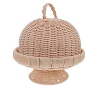 Cesta Vimini Con Coperchio Contenitore La Conservazione Del Pane