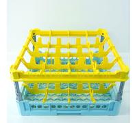 Ceste 50x50cm per lavaggio industriale genus dei 16 BICCHIERI KIT3 4X4 TOP GIALL