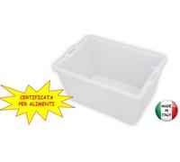 CESTE CESTA PORTA PANE CHIUSA CM.65x43x33,5H IN POLIETILENE PER ALIMENTI LT. 70