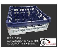 Ceste x lavaggio 25 bicchieri kit3 5x5