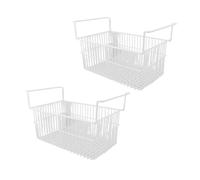 Cestelli Organizer per Congelatore, 2 Contenitori per Cestelli per Congelatore a Pozzetto Cestello per Congelatore in Filo Metallico di Grande capacità (L56,5 cm X L25,2 cm X A24