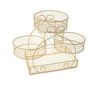 Cestello a più livelli in filo metallico Supporto per prodotti e per piano di lavoro della cucina, sala da pranzo, dispensa, Sto Slish Fruit Bowl Rack