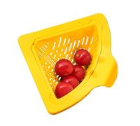 Cestello angolare per lavello | Rastrelliera da cucina in silicone e porta spugna | Filtro per lavello e raccogli alimenti per rifiuti, rifiuti alimentari, avanzi, frutta e verdura