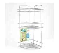 Cestello box doccia angolare 3P a vite (22x22x53cm) ONDA Silver 46 02 03