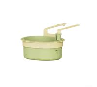 Cestello da appendere al rubinetto del lavello della cucina, raccoglitore per rifiuti alimentari con cestello rimovibile per una semplice rimozione e pulizia (è verde)