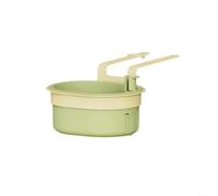 Cestello da appendere per lavello per una gestione efficiente dei rifiuti alimentari della cucina, facile da attaccare senza forare, rimovibile per una pulizia semplificata (verde)