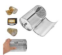 Cestello da forno a tamburo da 12 x 18 cm, in acciaio inox, per patatine fritte secche, noci secche, chicchi di caffè, barbecue, barbecue, grill, torrefazione, forno a tamburo, cestino da forno, 12 x