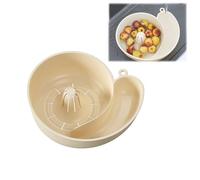 Cestello Di Scarico A Forma Lumaca, Lavatrice Automatica for Frutta E Verdura, Ciotola Rotante for Il Lavaggio Con Colino, for La Pulizia(White)
