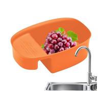 Cestello di scarico a sella da cucina, cestello per scolare, scolapiatti per frutta e verdura, scolapasta multifunzione a forma di sella per filtrare i rifiuti della cucina e lavare verdure