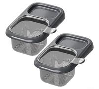 Cestello di scarico compatibile con lavelli da cucina standard per filtrare particelle di cibo e foglie di tè durante l'uso (grigio)