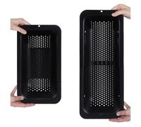 Cestello di scarico estensibile for lavello, adatto for lavare e scolare stoviglie, verdure, pasta, ecc., utensile for scolare utensili da cucina.(Black)