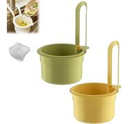 Cestello Di Scarico For Lavello Da Appendere, Scarico For Lavello Da Cucina Sospeso, Cestello Di Scarico Con Scarico A Pressione E Design Autopulente, Raccoglitore Angolare For Lavandini