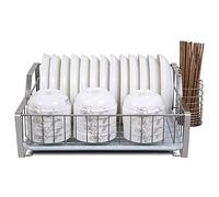 Cestello Di Scarico in Acciaio Inox, Scolapiatti, Scolapiatti da Cucina, 46,5 * 33 * 19 Cm. Risparmio Di Spazio/A