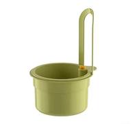 Cestello di scarico multifunzionale da appendere, per lavello da cucina, filtraggio per rifiuti alimentari, soluzione salvaspazio in plastica ABS (verde)