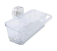 Cestello di scarico per lavello con tecnologia di aspirazione per la gestione dello spazio in cucina (trasparente)