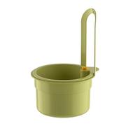 Cestello di scarico regolabile da appendere per lavello di casa, cucina, lavello separatore di residui di cibo, filtro per frutta (verde)