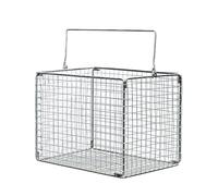 Cestello Di Sterilizzazione Resistente Alle Alte Temperature Con Maniglie,quadrato In Acciaio Inox,vassoio Per Strumenti Chirurgici,maglia 11,5mm,per L'industria Medica E Alimentare(15x15cm/5.9x5.9in)