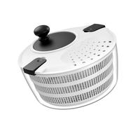 Cestello disidratatore per insalata manuale, 4 l, contenitore trasparente, efficiente, estensore per acqua vegetale a due strati, manico a mano, centrifuga per insalata