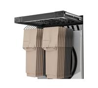 Cestello Estraibile For Armadio A Muro, Stendibiancheria Multifunzionale A Scomparsa For Asciugatura Lavatrice, Capacità Di Carico 35 Kg(85-120cm)