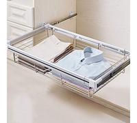 Cestello estraibile per armadietto, Organizer per ripostigli guardaroba, Cassetto per camini telescopico per cucina (42-97 cm) ( Size : 76.4*45.6*17.2cm )