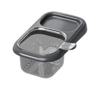 Cestello Filtrante Per Lavello - Filtro Magnetico Angolare Senza Foratura - Cestello Scolapiatti Lavello Cucina | Per Pulire, Lavare E Asciugare Cibo, Frutta, Verdura Su Rubinetto E Fianco Mobile