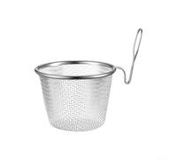 Cestello filtro da cucina in acciaio inox con maglia fine per friggere, cucinare pentole calde e scolare l'olio, montato a parete per mantenere il disordine dei banconi della cucina (argento3)