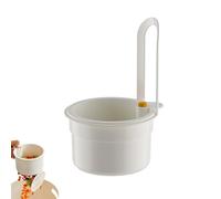 Cestello filtro for lavello, rubinetto di raccolta rifiuti alimentari autopulente for lavello da cucina, cestello di scarico automatico for lavello da cucina, filtro di scarico facile(White)