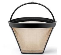 Cestello filtro per caffè a cono # 4 riutilizzabile per macchine da caffè Cuisinart, accessori per caffè Cuisinart, 1 confezione di ricambio permanente per macchine da caffè Cuisinart