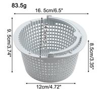 Cestello filtro skimmer igienico per Hayward SPX1091C dimensioni 16 5x9 5x12 cm