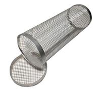 Cestello for barbecue circolare in acciaio inossidabile - Robusto cilindro in rete metallica Ideale, compatibile for da campeggio all'aperto(S-20x9cm)