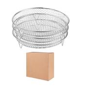 Cestello For Essiccatore Alimentare Gill Impilabile In Acciaio Inox A 3 Strati For Friggitrice Ad Aria, Accessorio For Friggitrice Ad Aria(Circular)