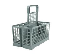 Cestello For Posate For Lavastoviglie Con Coperchio A Griglia Pieghevole, Resistente, 7 Scomparti, For Riporre Posate, Cucchiai, Forchette E Utensili.