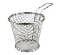 Cestello frittura Inox (12x10cm) Monoporzione tondo Cromato 24800120ICV