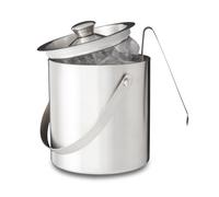 Cestello ghiaccio con pinze Cestino per bevande 1,5 L Acciaio Isolato
