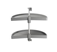 Emuca – Guarnitura girevole per mobile ad angolo Ø650 mm per base 800 mm Grigio
