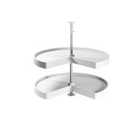 Cestello Girevole Ø71 cm per Mobile da Cucina 80 cm in Plastica e Alluminio Emuca Bianco